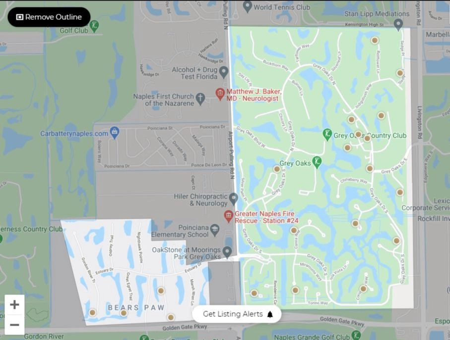 Jan 2021 Newsletter Grey Oaks Map