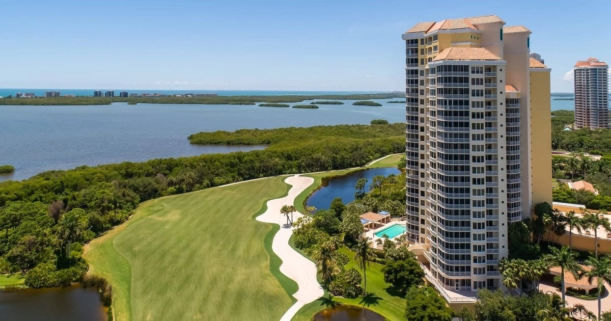 Top Golf Courses In Bonita Springs Estero Bay Aerial Top Golf Courses In Bonita Springs Estero Bay Aerial