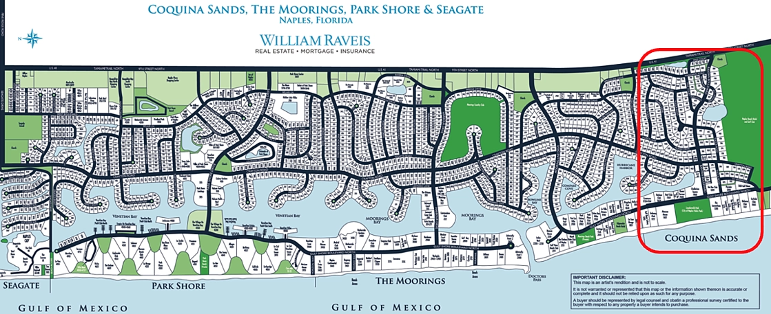 January 2022 Newsletter Coquina Sands Maps Red Circle