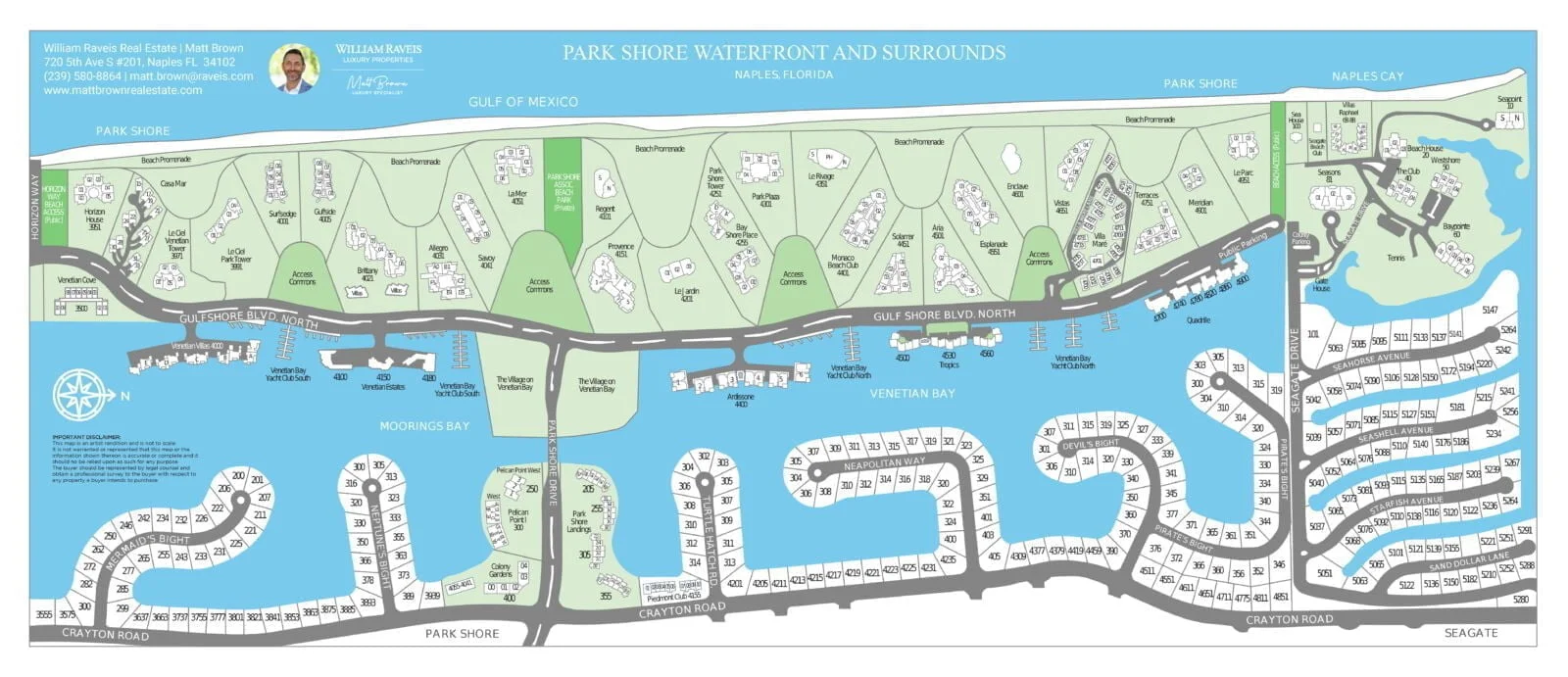 Park Shore waterfront map