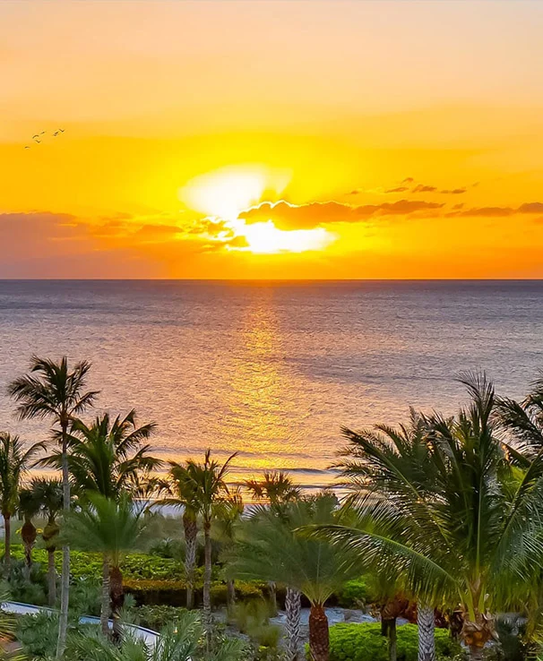 Sunset on Naples, Florida Beachfront 