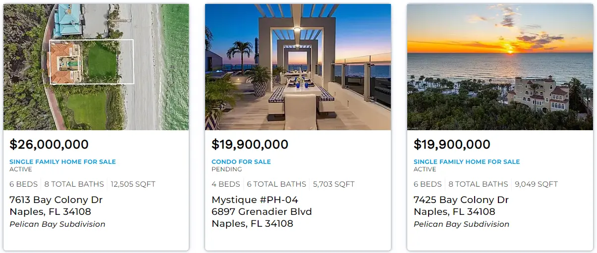 pelican bay and bay colony homes for sale 2 pelican bay and bay colony homes for sale