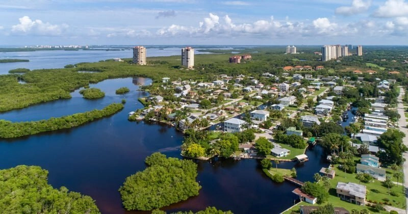 Waterways on the Gulf of Bonita Springs, Florida 