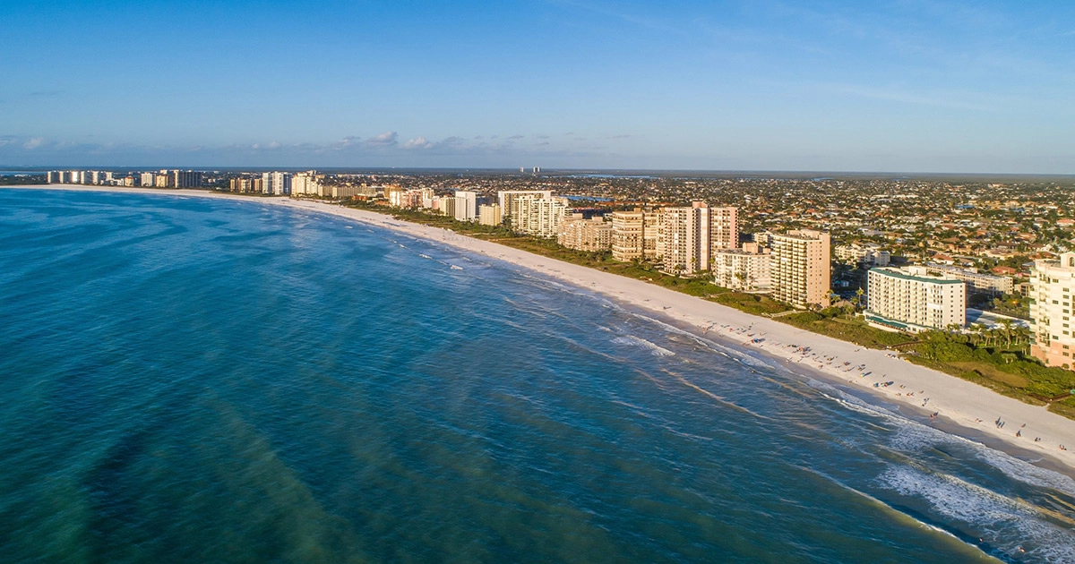 Marco Island's Blue Water and Sandy Beach 