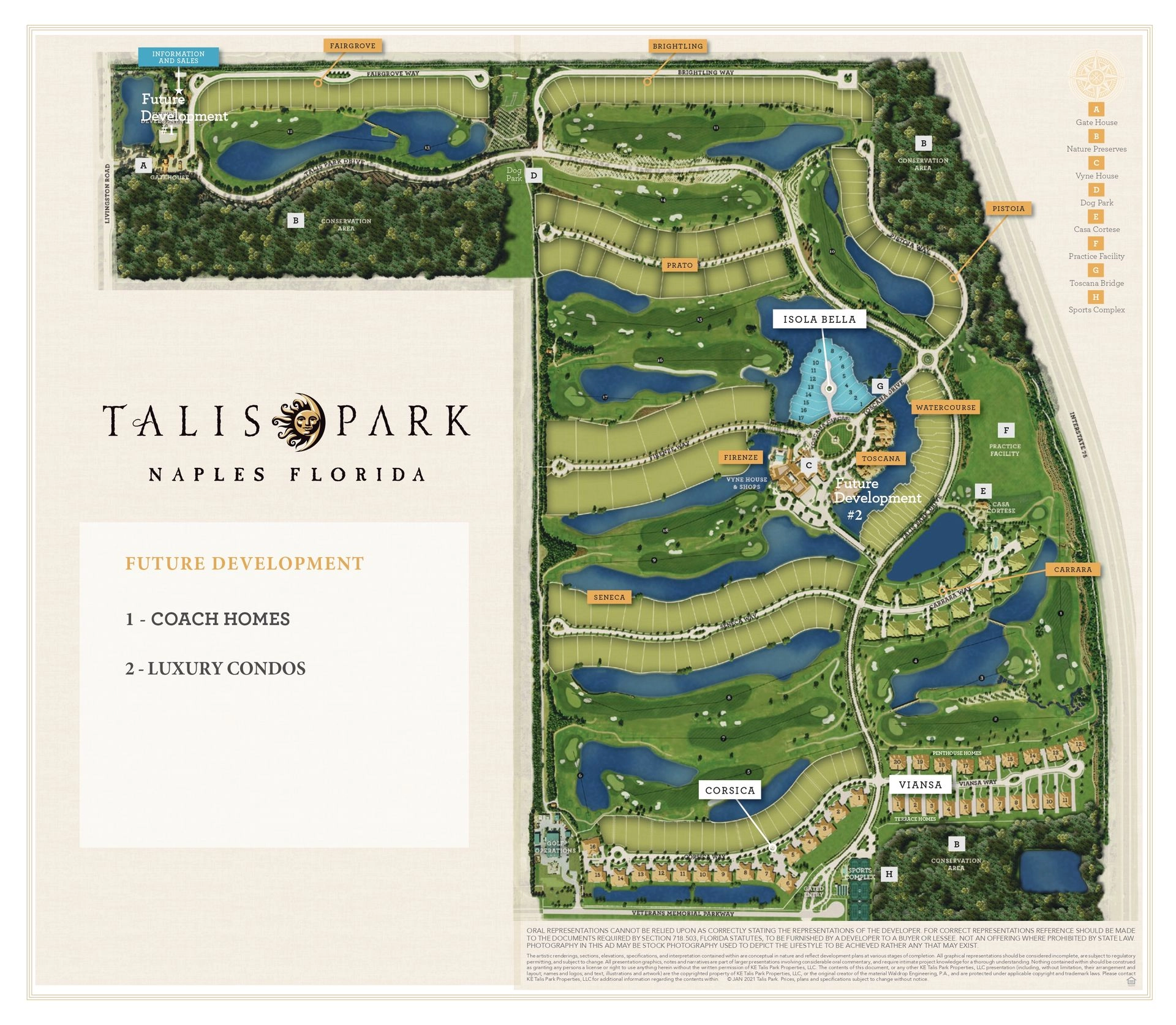 Talis Park Map