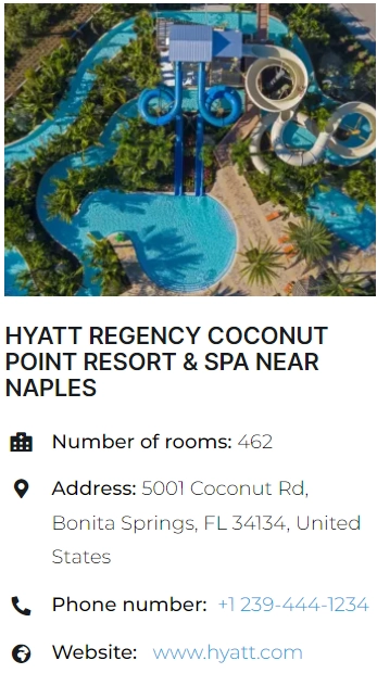 HYATT REGENCY COCONUT POINT RESORT AND SPA NEAR NAPLES
