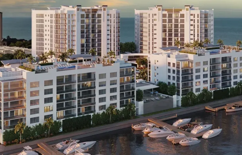 ritz carlton residences naples bay residences building and marina rendering (1) (1) Ritz Carlton Residences Naples - Bay Residences Building and Marina Rendering