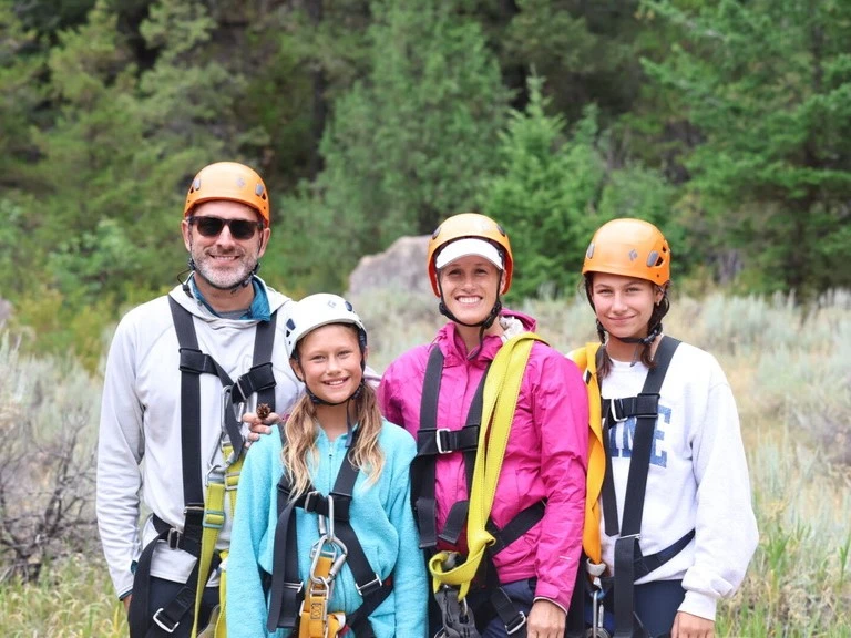 Montana Brown Family Zip Lining