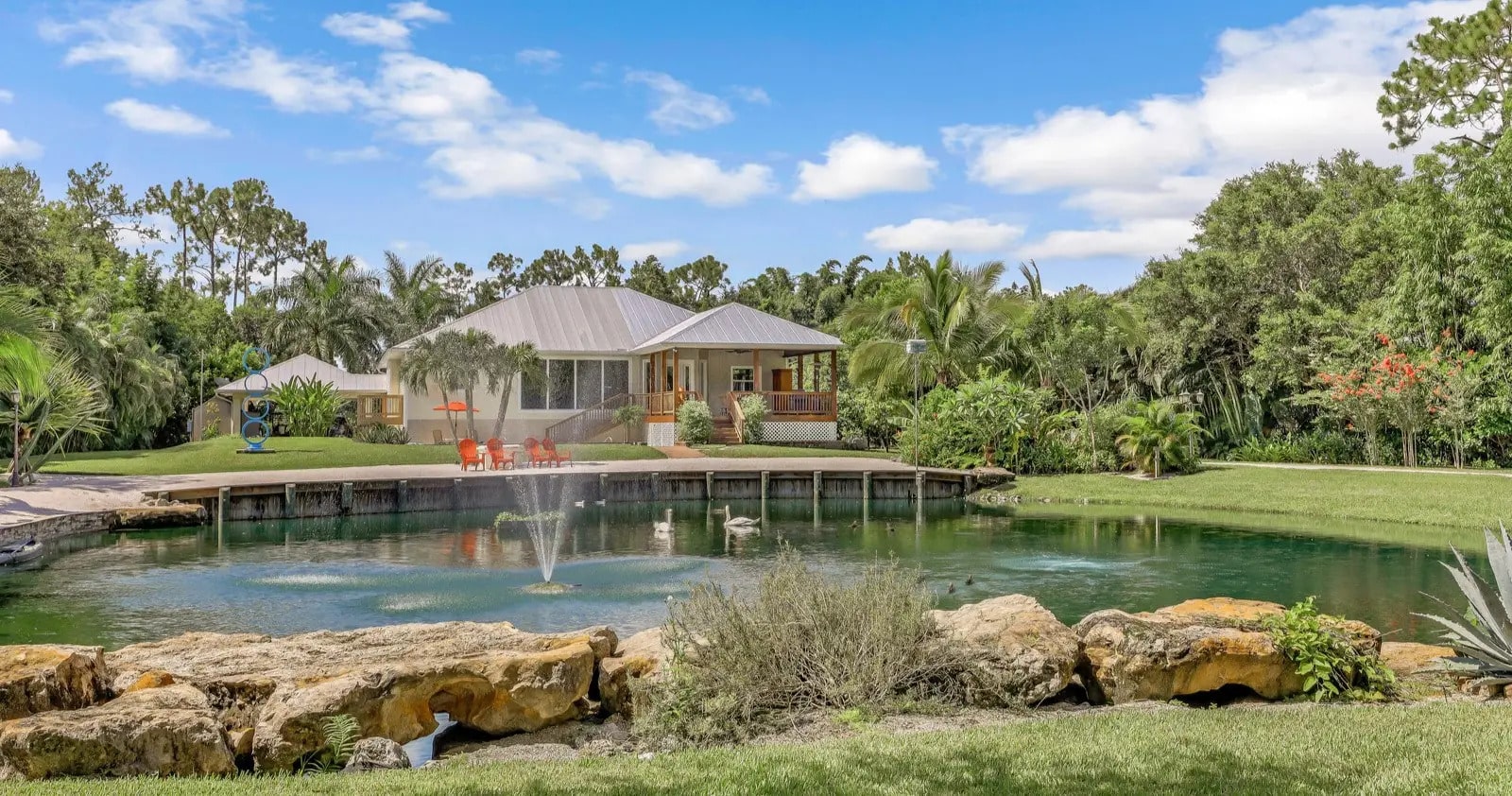 Oakes Estates acreage community aerial view Naples Florida