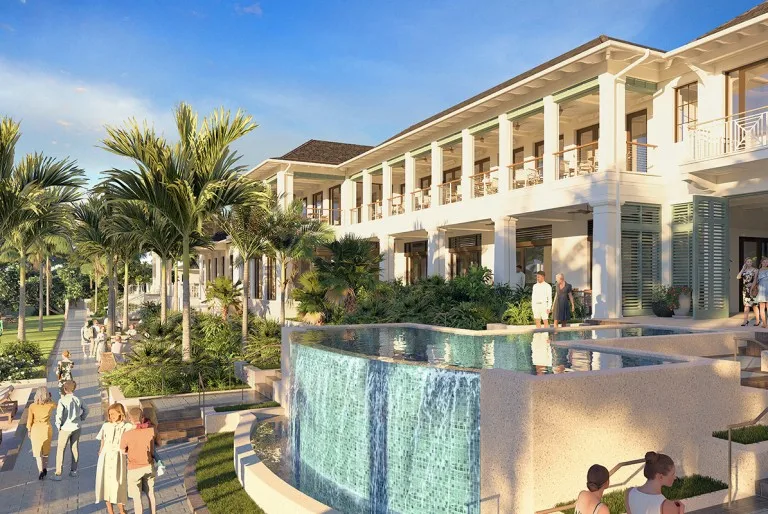 Port Royal Club plan - front entrance, Naples, FL