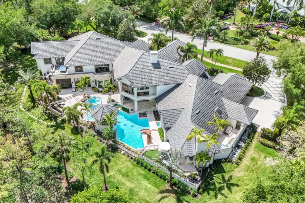 4300 Brynwood DR, Naples 4300 Brynwood Drive aerial view 2.2-acre double lot Quail West Naples FL Matt Brown Real Estate Quail West Naples FL Matt Brown Real Estate