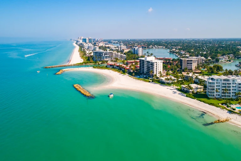 Gulf Shore Boulevard North Park Shore Naples Florida waterfront condominiums