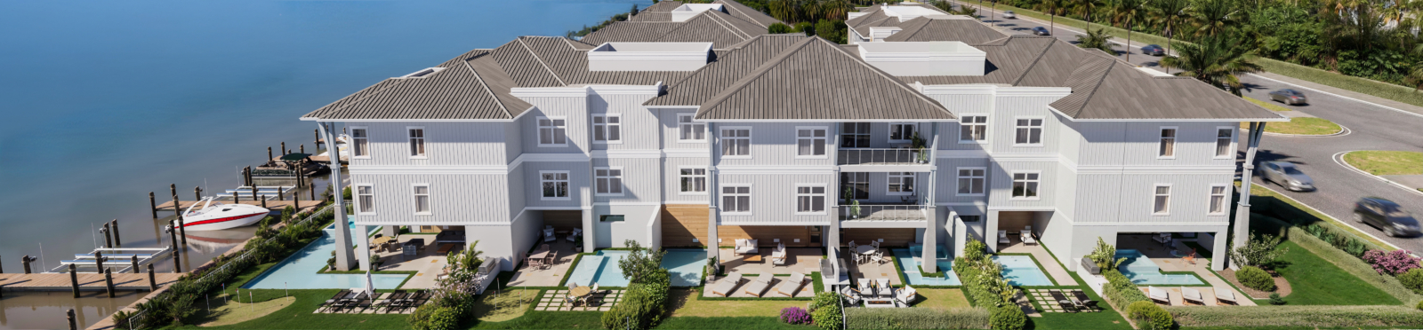 Harbour House luxury bayfront residences rendering on Gulf Shore Boulevard in Naples Florida Coquina Sands