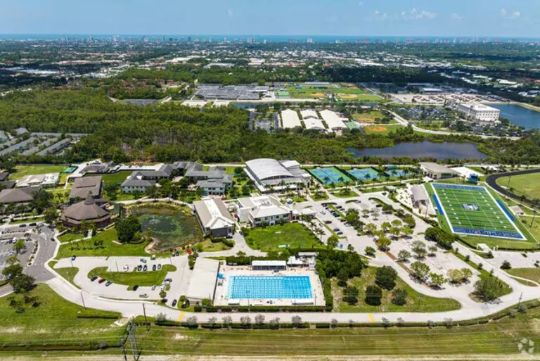 Naples Florida family-friendly community with homes and palm trees