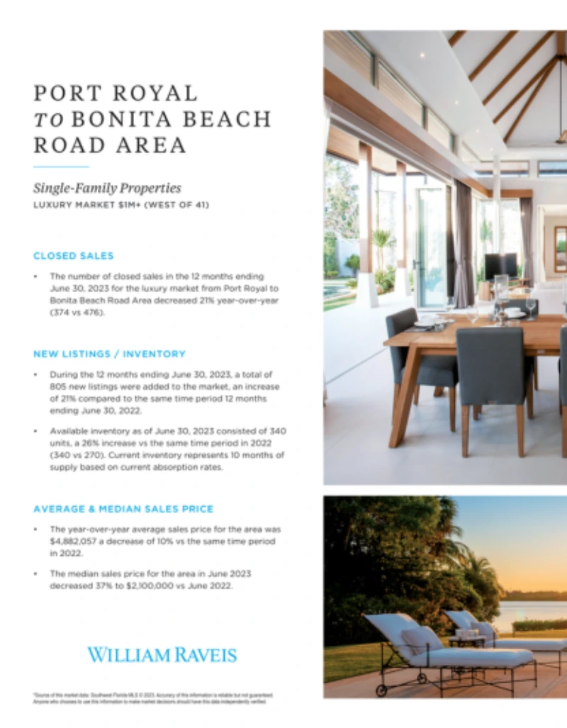 Port Royal to Bonita Beach Road Area - Single Family Properties