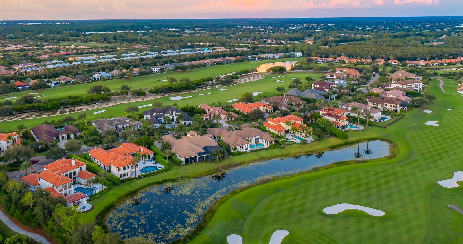 talis park golf course aerial homes